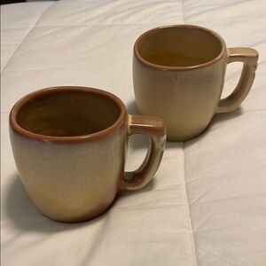 Frankoma Plainsman Brown Dining Mugs 5CL